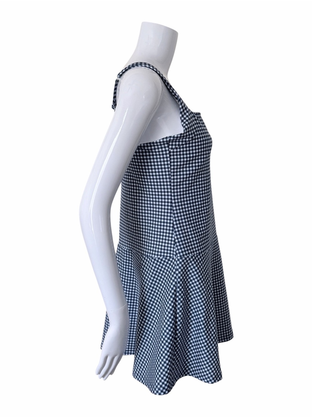 NEW YPB SculptLUX Gingham Square Neck Drop Waist Active Dress Size Large - Picture 3 of 7